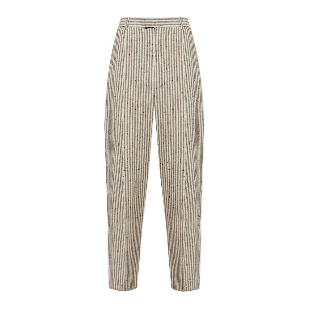 Bottega Veneta Broek met gestreept patroon Beige Heren