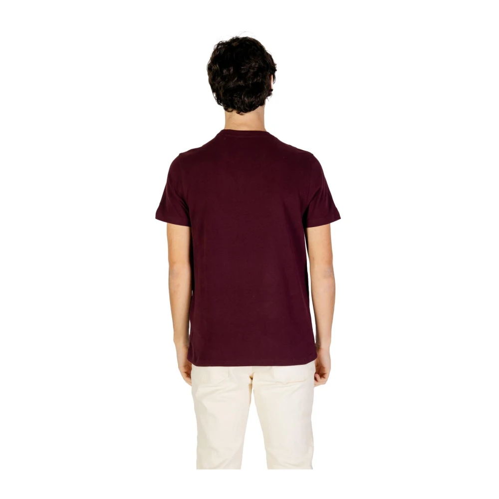 U.s. Polo Assn. Bordeaux Katoenen T-Shirt Red Heren