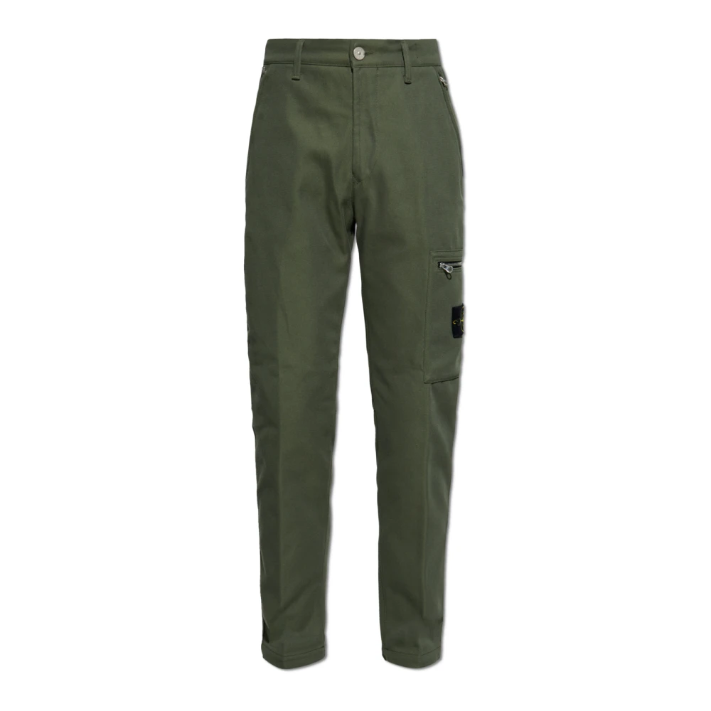 Stone Island Broek met Logo Green Heren