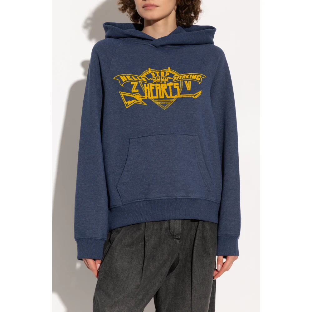 Zadig & Voltaire Hoodie Georgy Blue Dames