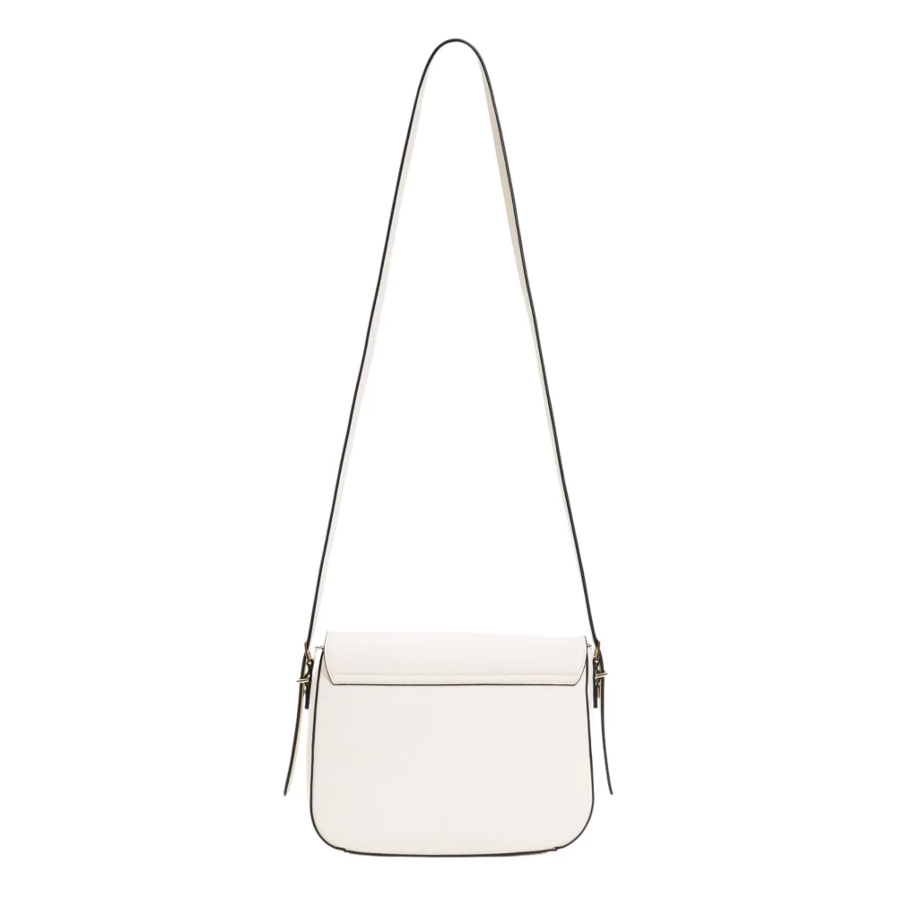 Twinset Logo Crossbody Tas met Twin-set Stijl White Dames