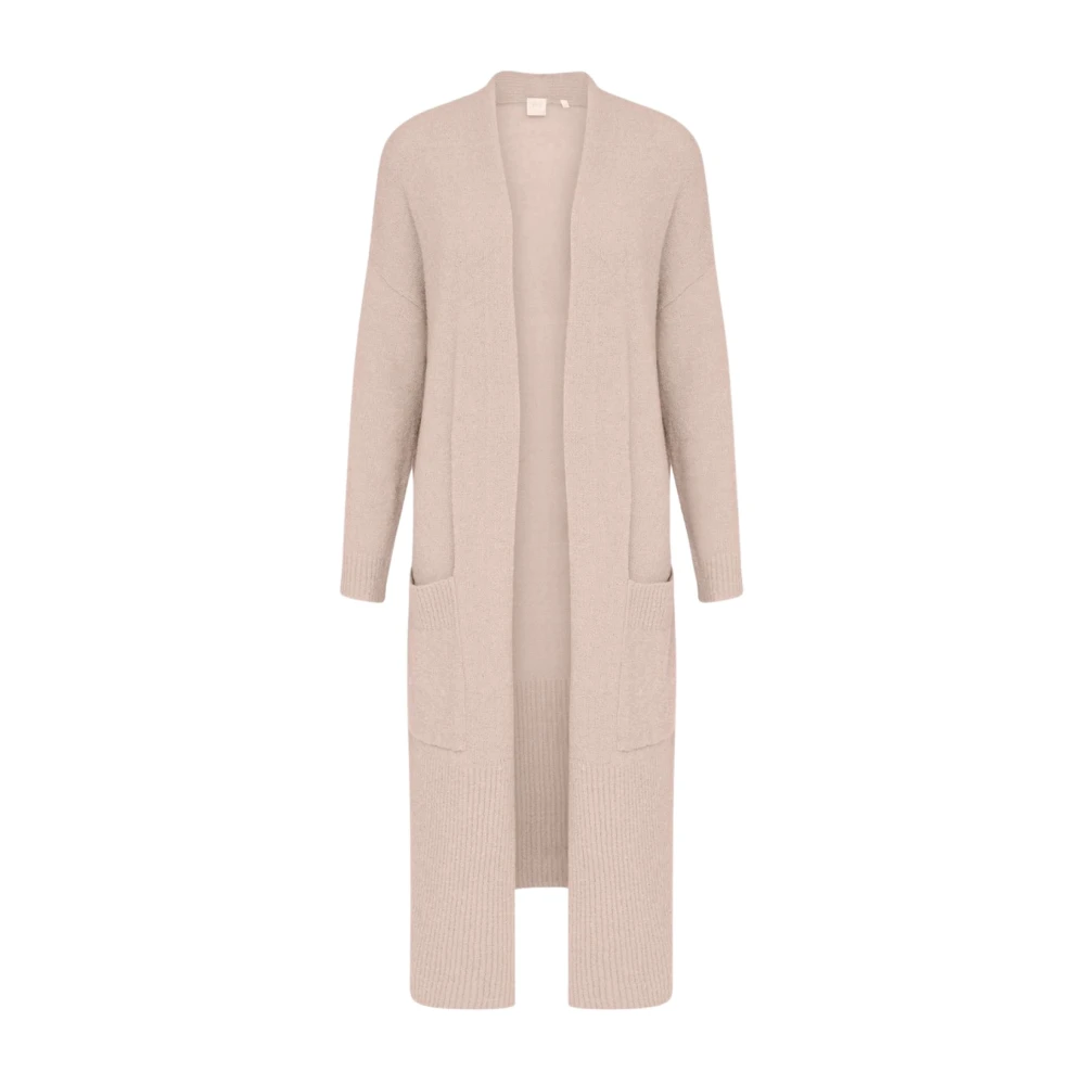 Marella Monochrome Salsa Lang Vest Beige Dames