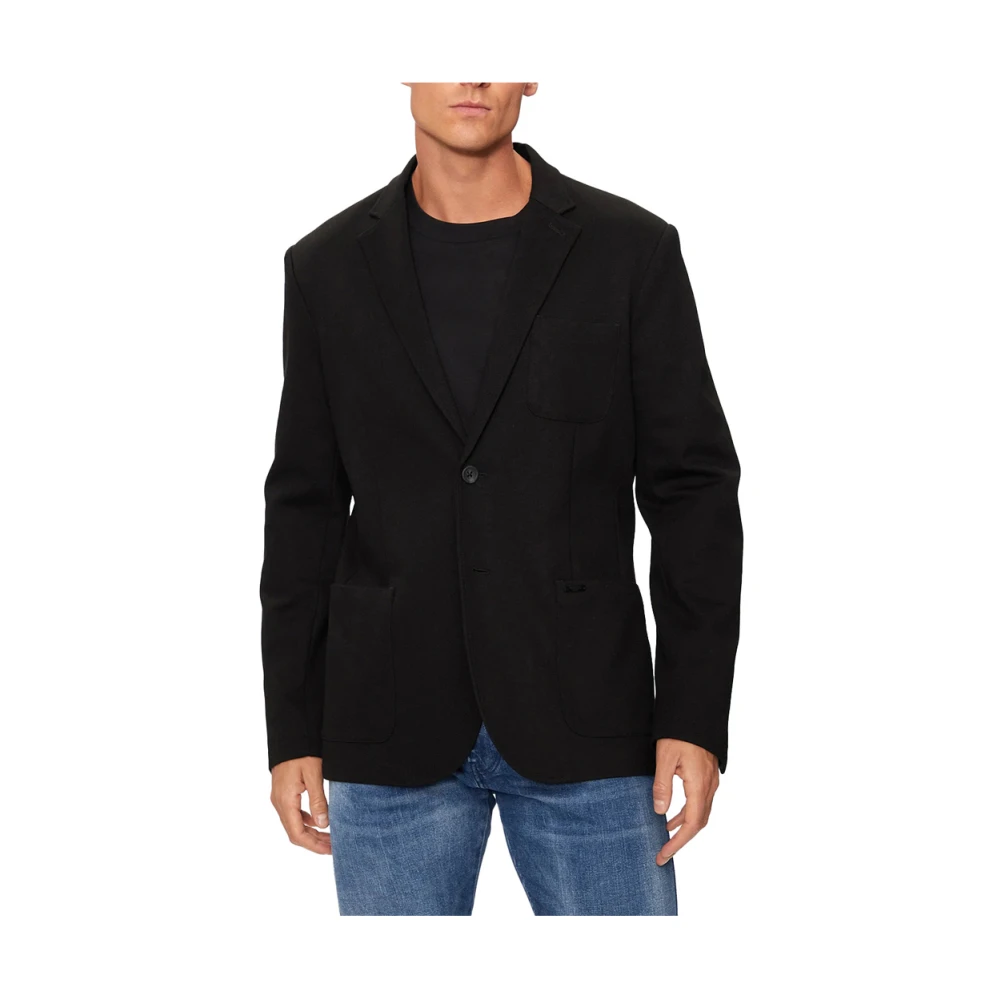 Guess Klassieke Zwarte Ritsjas Black Heren