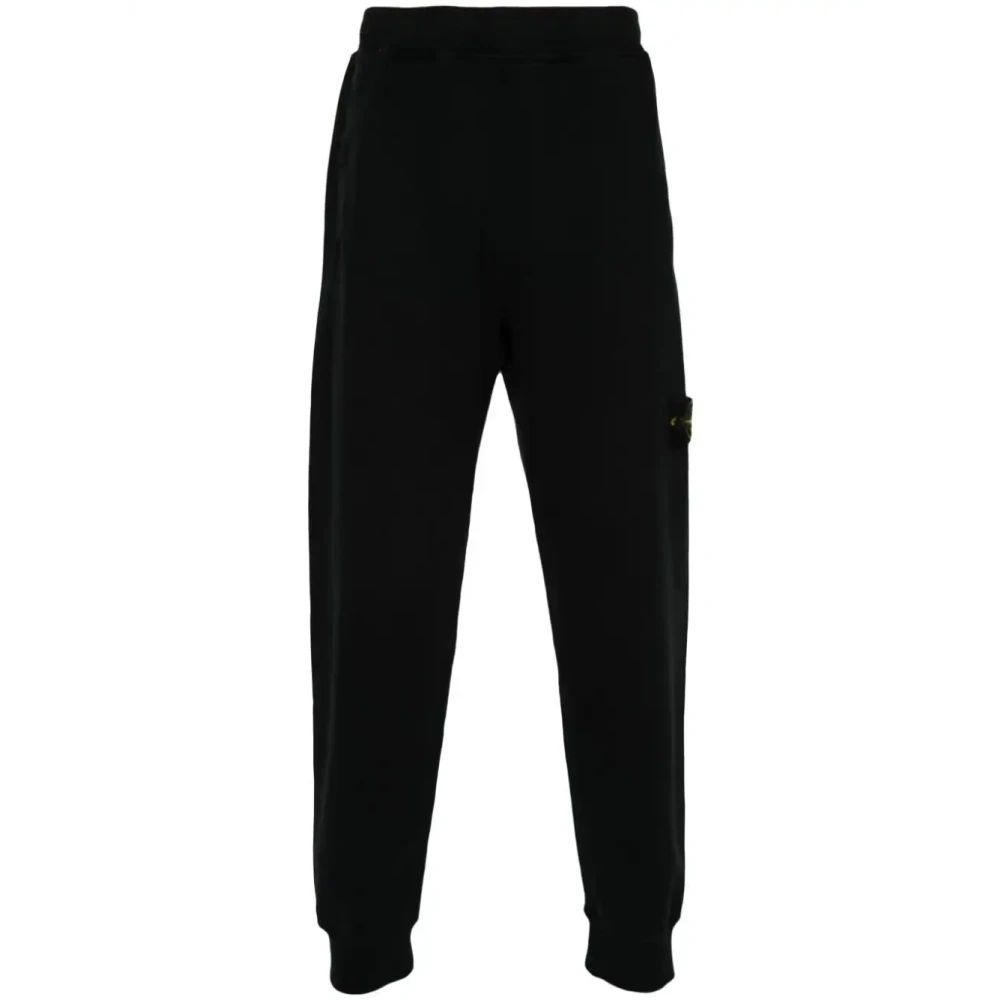 Stone Island Zwarte Stijlvolle Broek Black Heren