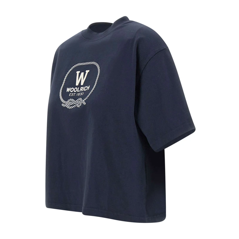 Woolrich T-shirts en Polos Collectie Blue Dames