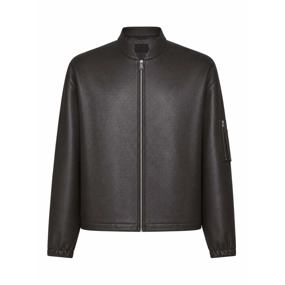 Fendi Brown Coats - Male - Leather Jackets - M - Jackets