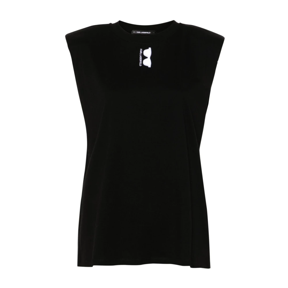 Karl Lagerfeld T-shirts en Polos Zwart Black Dames