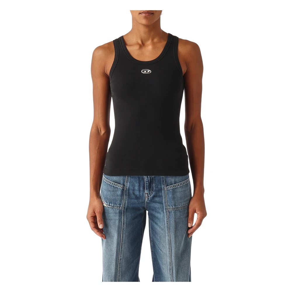 Diesel Mujer Negro Camisetas, Talla: L
