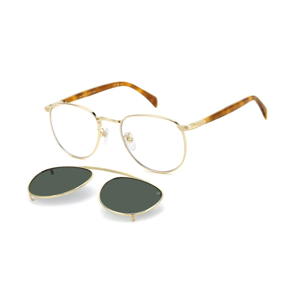 Eyewear By David Beckham Men's Yellow Premium Opt + Clip-On Glasses