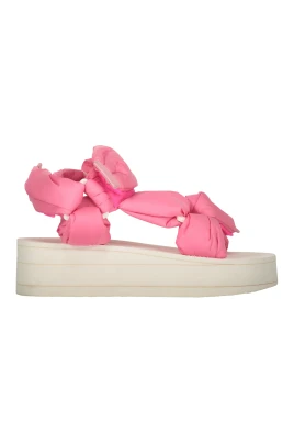 Platta Sandaler med Rosett