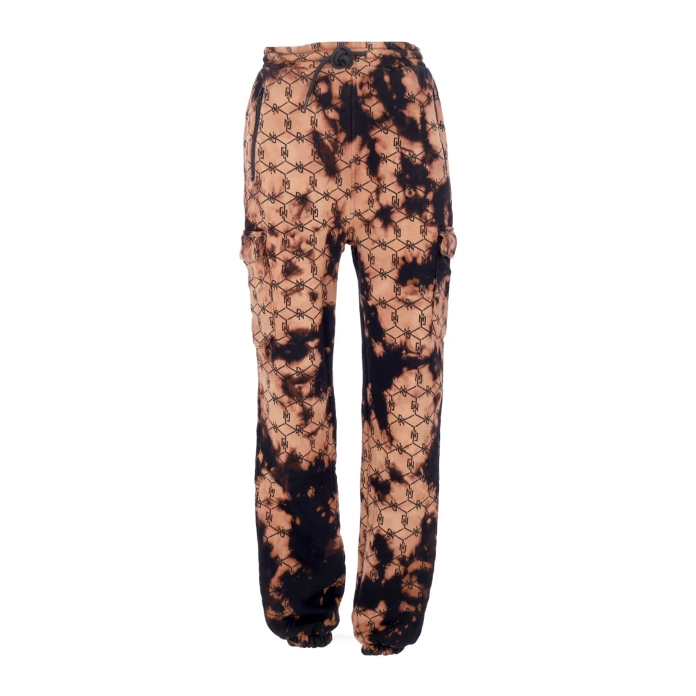 Dolly Noire Men's Black Sweatpants, M, Monogram Joggers Stylish Comfort