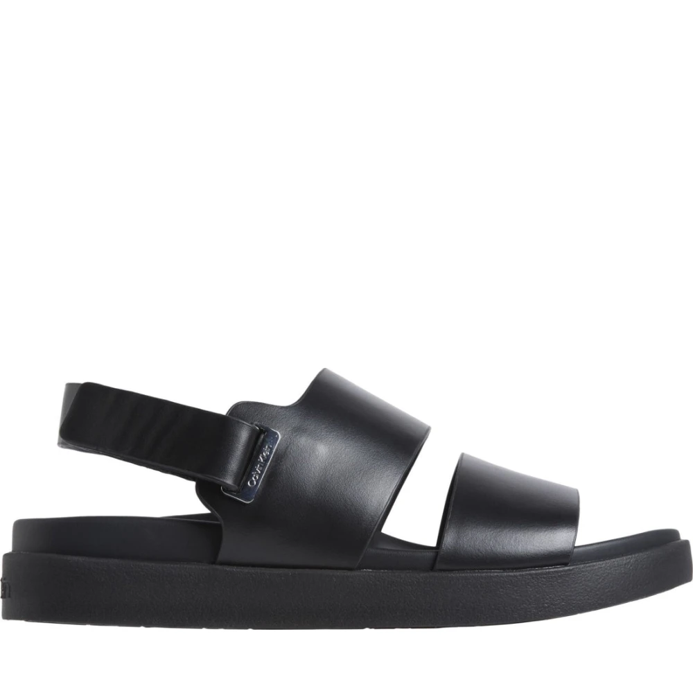Calvin Klein Women's Black Flat Sandal Eyel