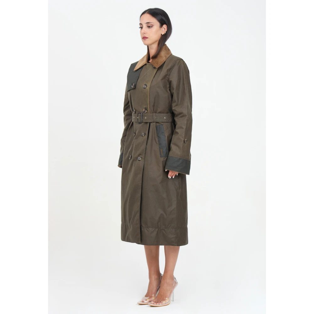 Barbour Groene Trenchcoat voor vrouwen Green Dames