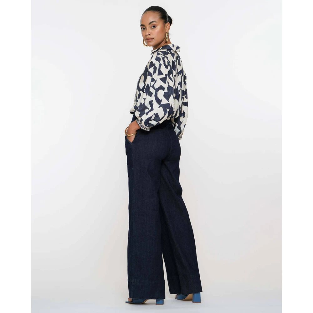 Geisha Elegante Blouse met Lange Mouwen Multicolor Dames
