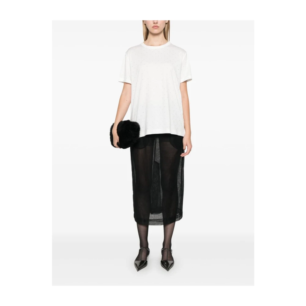 Fabiana Filippi Witte T-shirt Collectie voor Mannen White Dames
