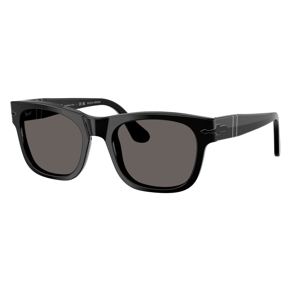 Persol Rectangular Sunglasses - Male - Sunglasses - Black - 52 Mm - Accessories - Image 4