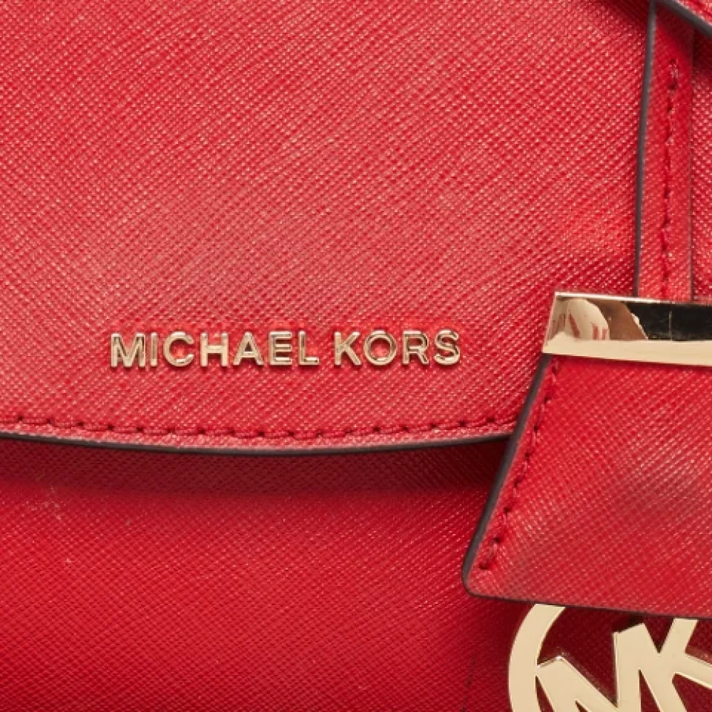 Michael Kors Pre-owned Leather handbags Red Dames