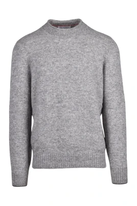 Maglione Collo Bordato