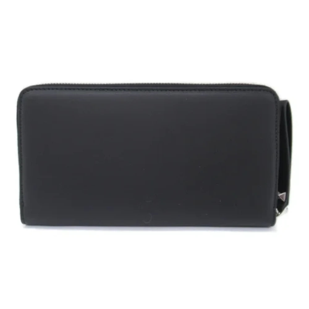 Valentino Vintage Pre-owned Leather wallets Black Heren