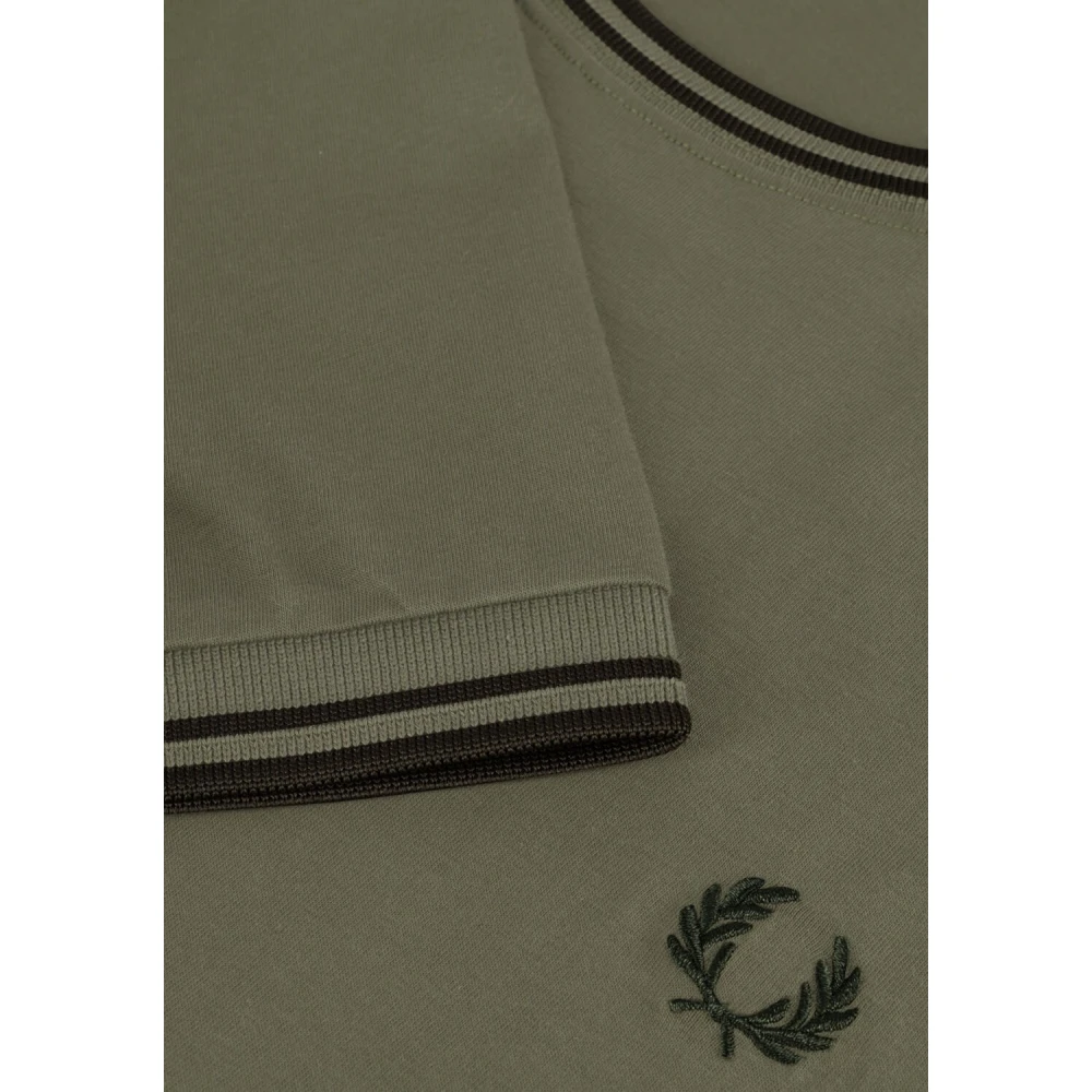 Fred Perry Heren Twin Tipped Polo Shirt Green Heren