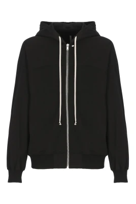 Bomulls hoodie med dragkedja