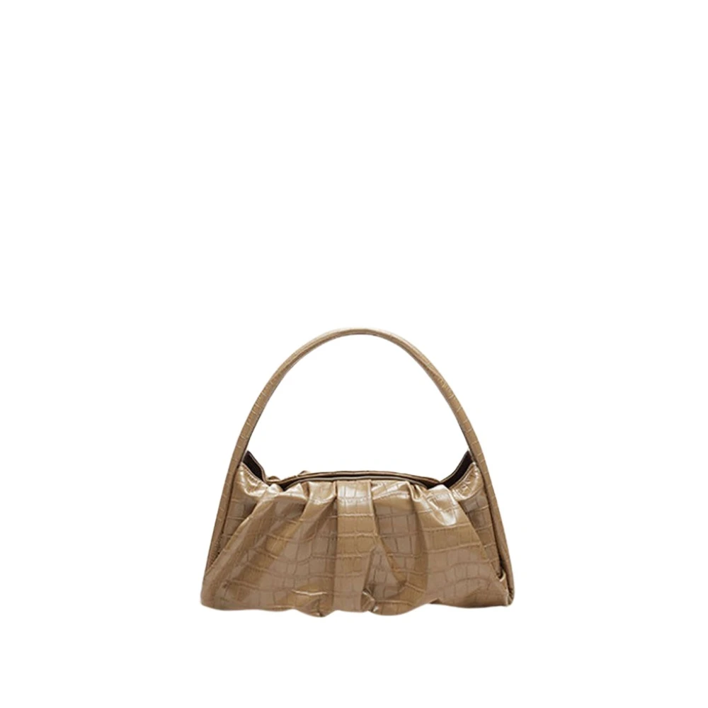 THEMOIRè Vegan Croco Olive Schoudertas Brown Dames