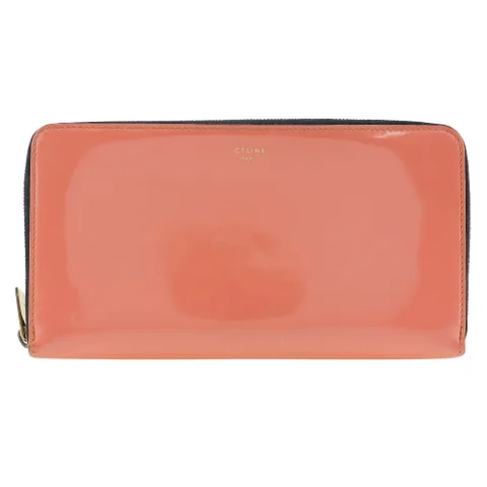 Celine Vintage Pre-owned Leather wallets Pink Dames