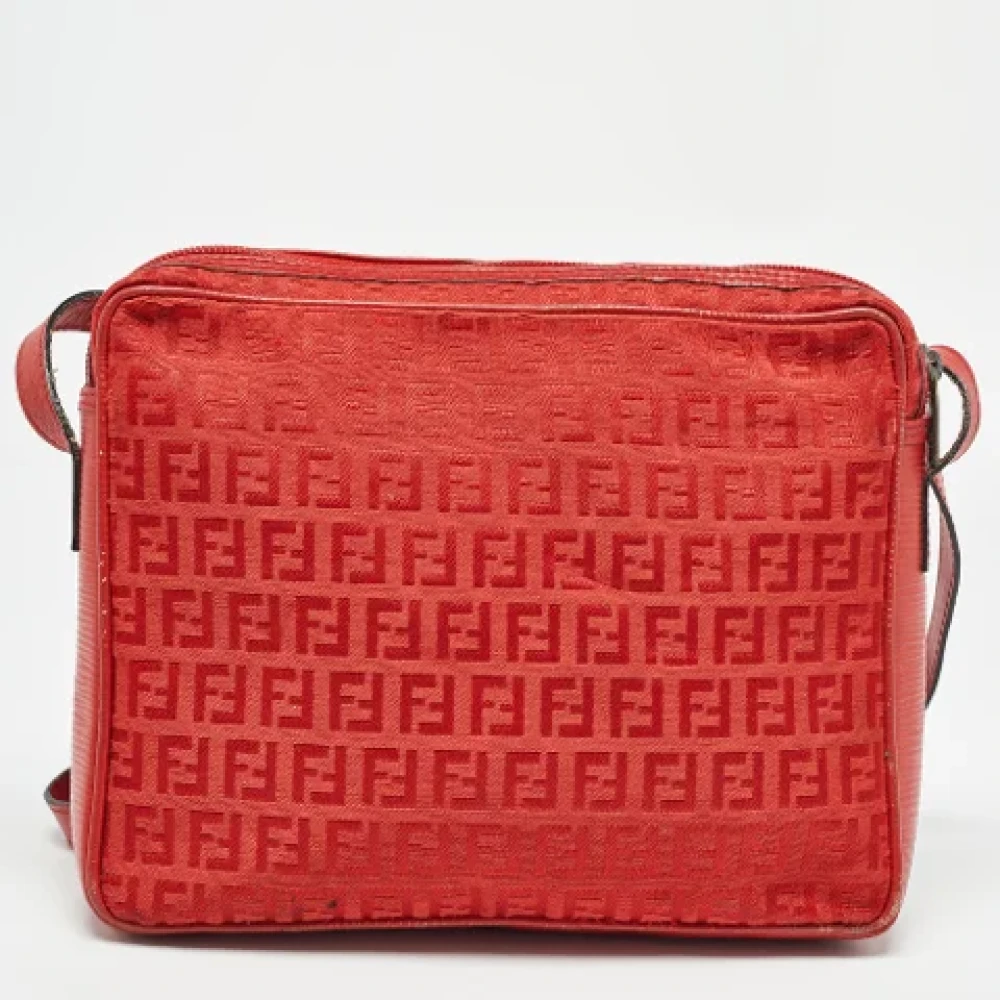 Fendi Vintage Pre-owned Canvas fendi-bags Red Dames