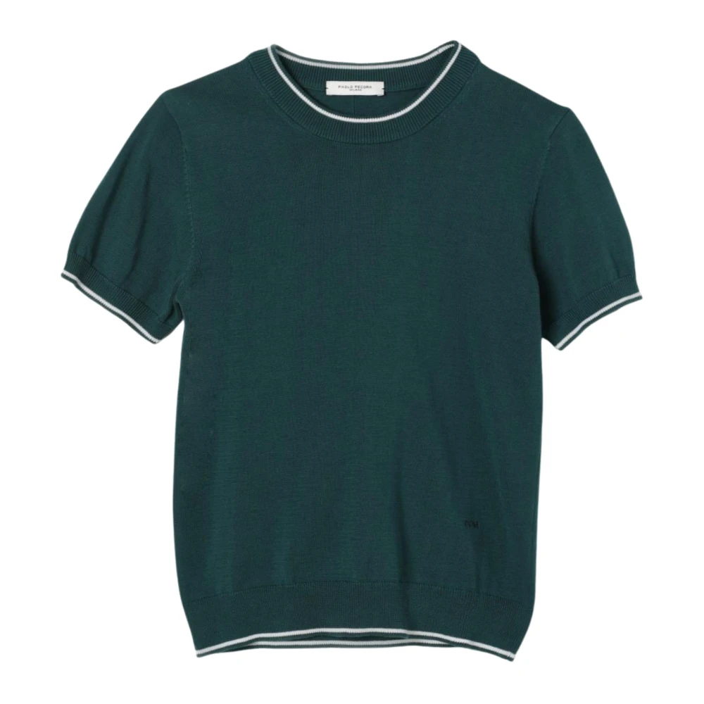 Paolo Pecora Grön Tröja Barn T-shirt Stickad Green, Pojke