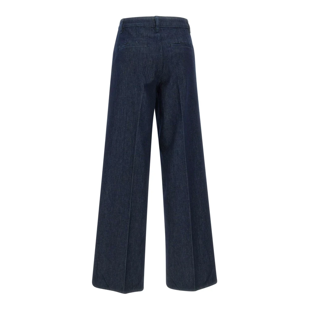 Theory Wide St Trsr Midnight Blue Jeans Blue Dames