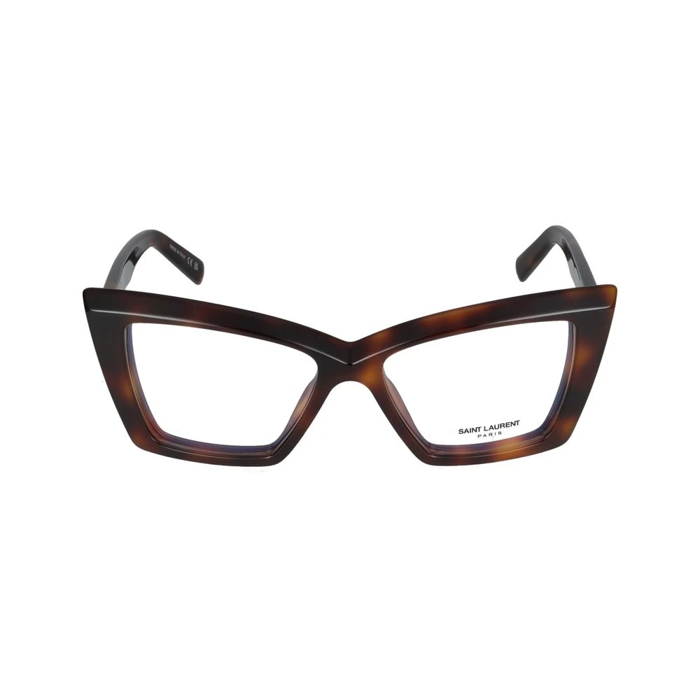 Saint Laurent Women's Brown Havana Transpa Eyeglasses Sl 657 Opt