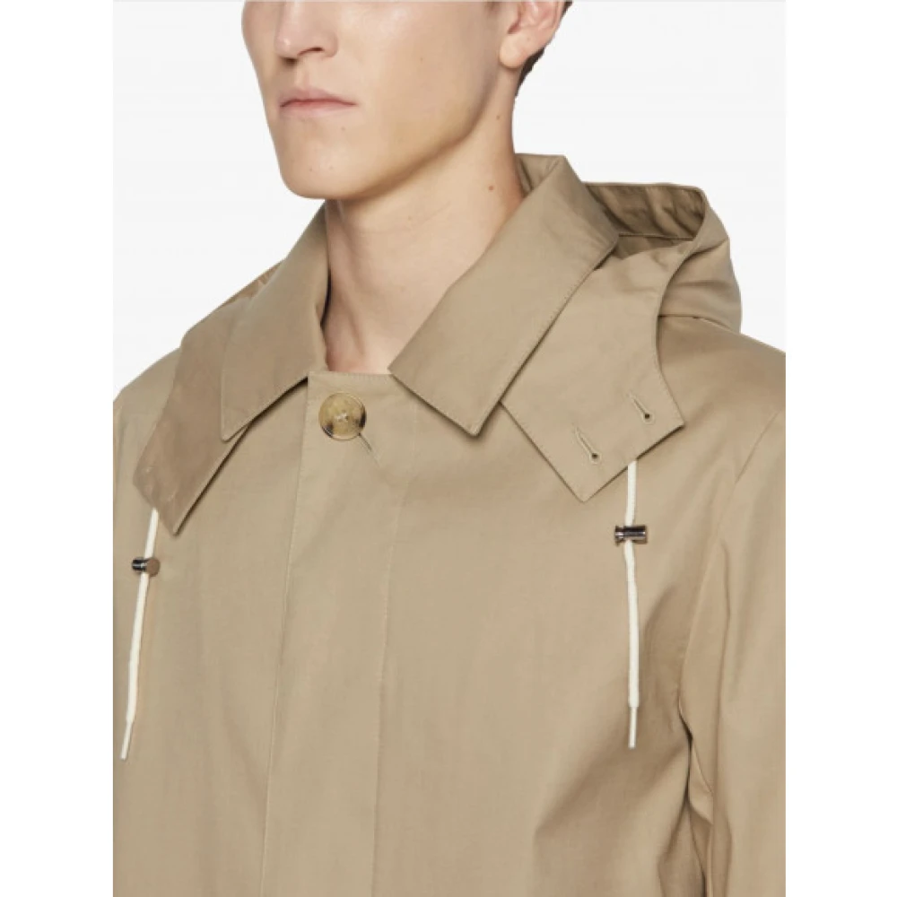 Mackintosh Fawn Raintec Katoenen Regenjas Beige Heren