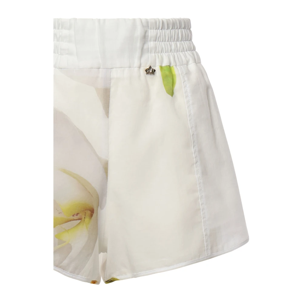 Genny Witte Korte Broek Multicolor Dames