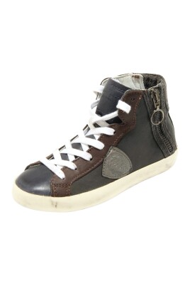 sneaker-unisexe-vintage-noir-plomb-bleu