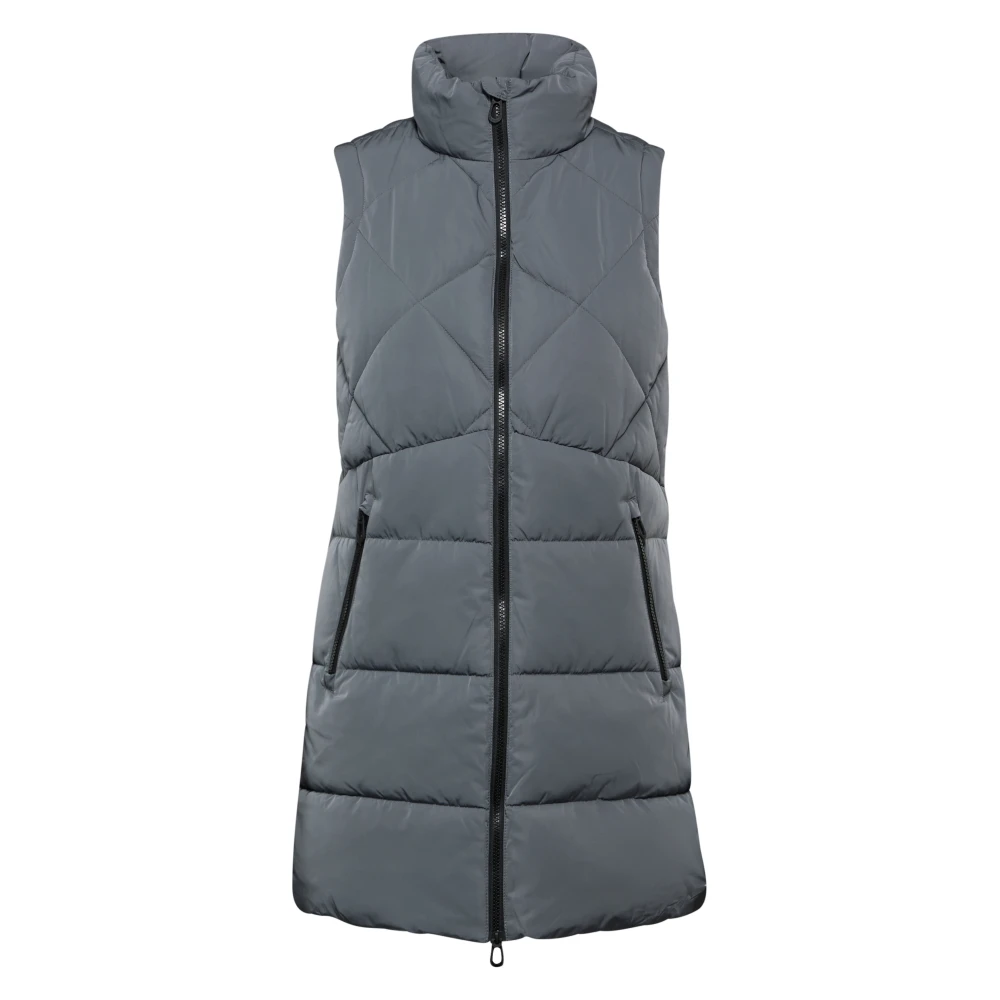 cecil Lange Gewatteerde Vest Gray Dames