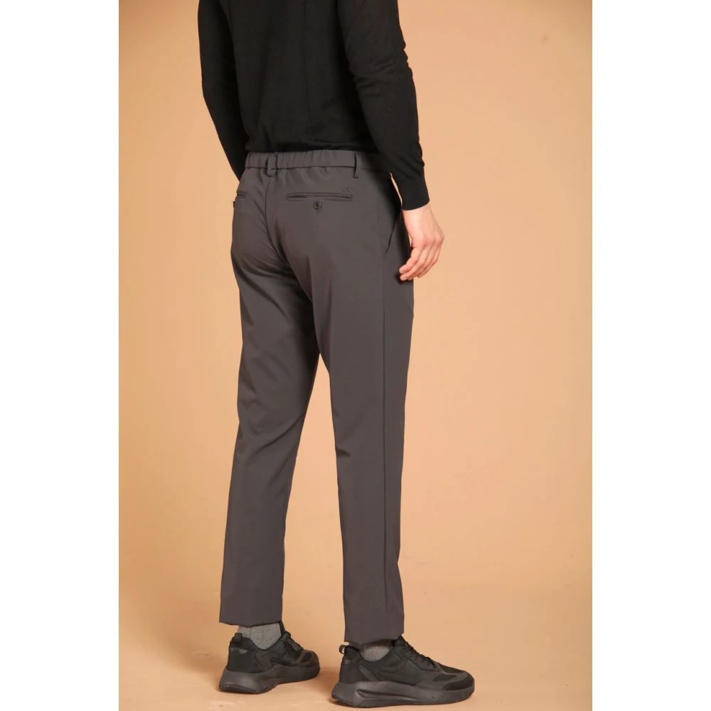 Mason's New York 1 Pinces Office Chino Jogger Broek Gray Heren
