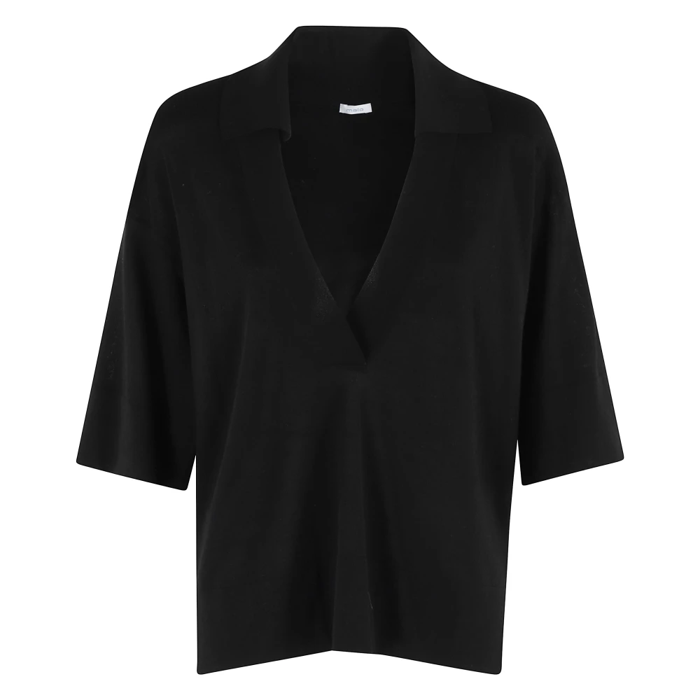 Malo - Tops > Polo Shirts - Black - Malo - Modalova