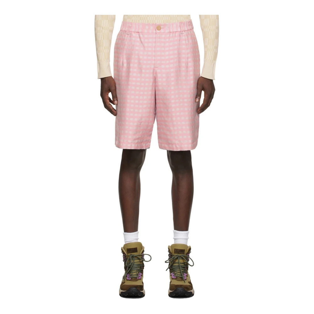 Jacquemus Gelati Shorts Mannen Italië Gemaakt Pink Heren