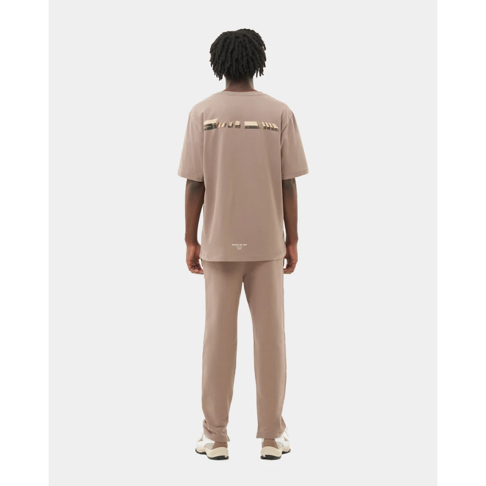 Filling Pieces T-shirt Construct Fossil Brown Heren