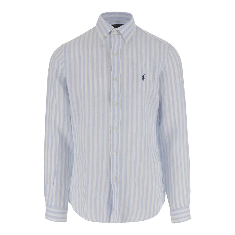 Polo Ralph Lauren Men's Blue Casual Shirts,, Sport Shirt Collection Large