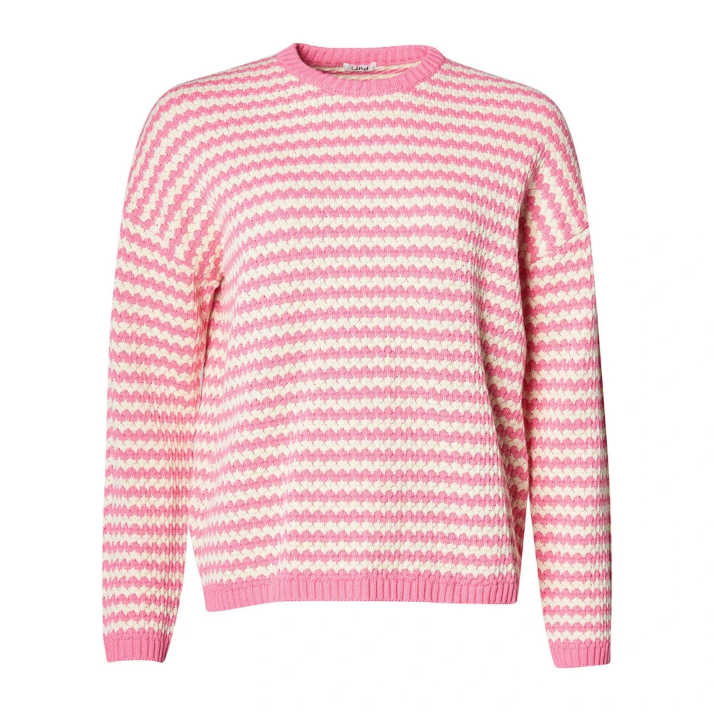 Lind Vrouw Multicolor Truien & Vesten Dames, Veelkleurig, L, Rondgebreide Trui