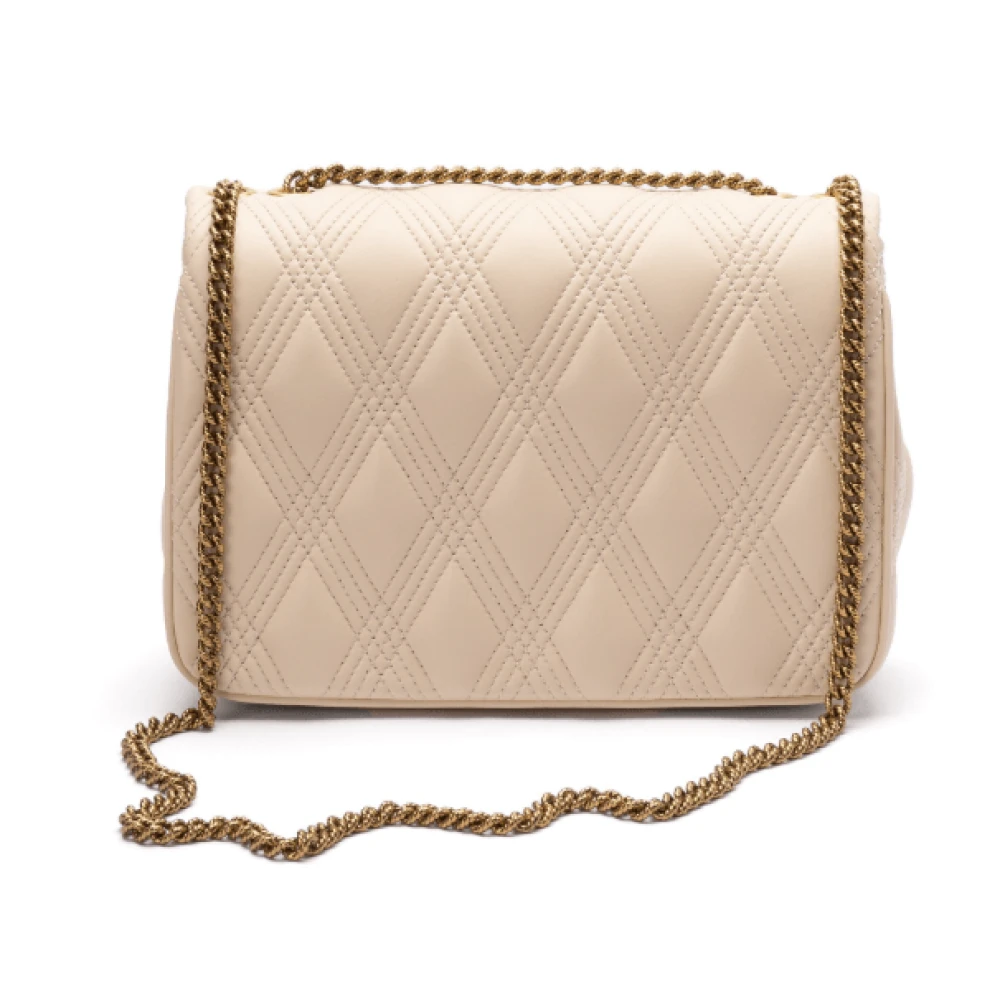 Valentino Beige Schoudertas met Kliksluiting Beige Dames