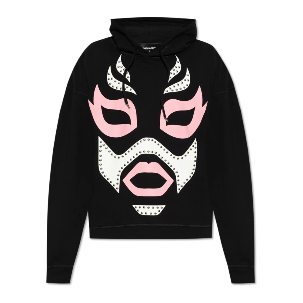 Dsquared2 Sweatshirt med applikation Black, Herr