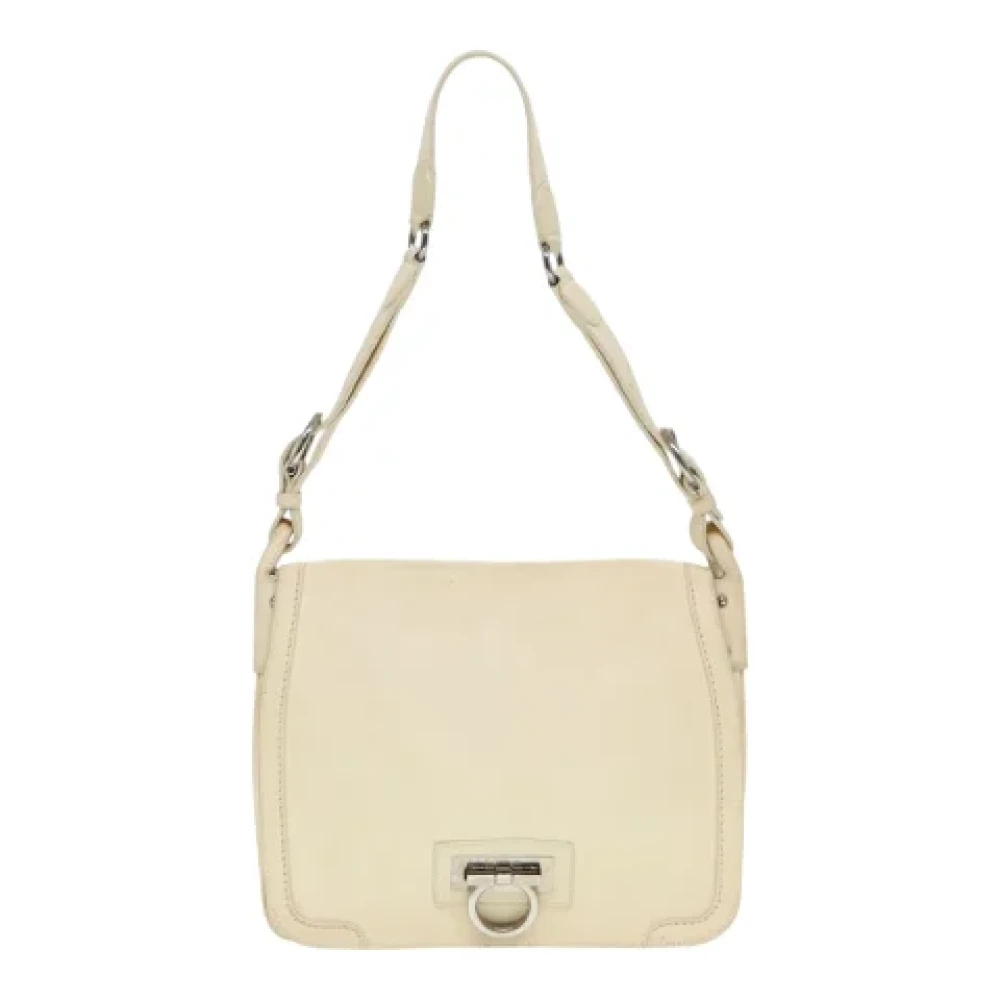 Salvatore Ferragamo Pre-owned Leather shoulder-bags White Dames