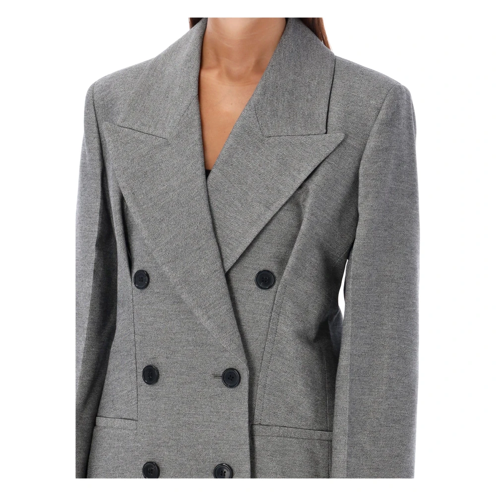 JW Anderson Grijze Zandloper Blazer Jas Gray Dames
