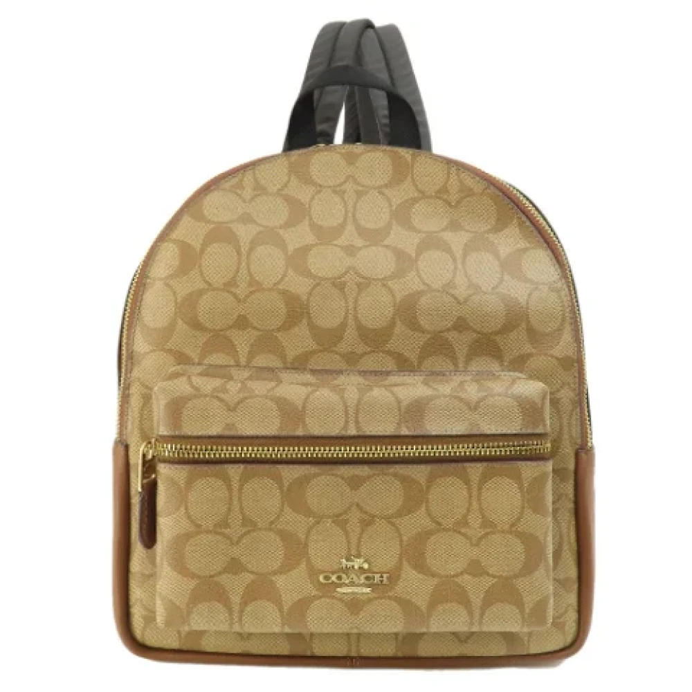 Coach Pre-owned Fabric backpacks Brown Dames