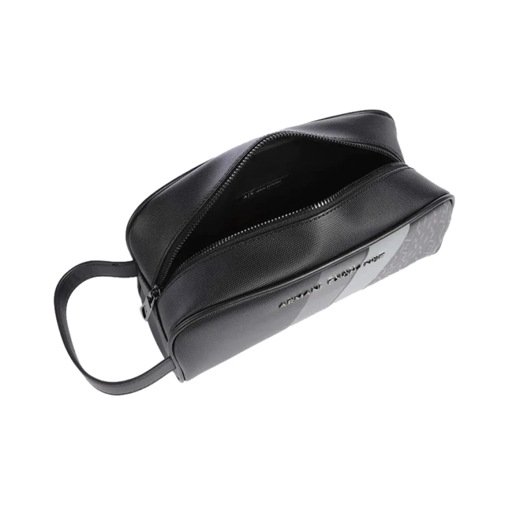 Armani Exchange Zwarte Beauty Case voor Mannen Black Heren