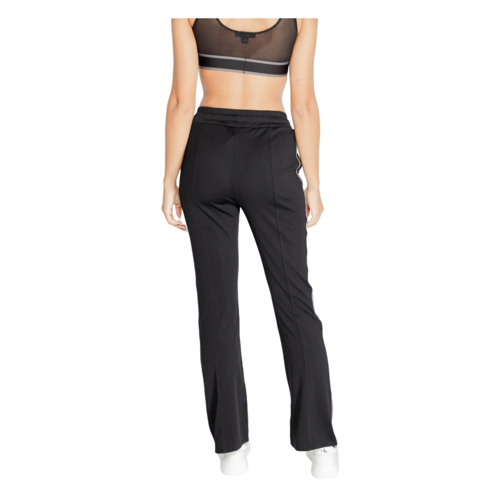 Calvin Klein Zwarte effen polyester winterbroek Black Dames