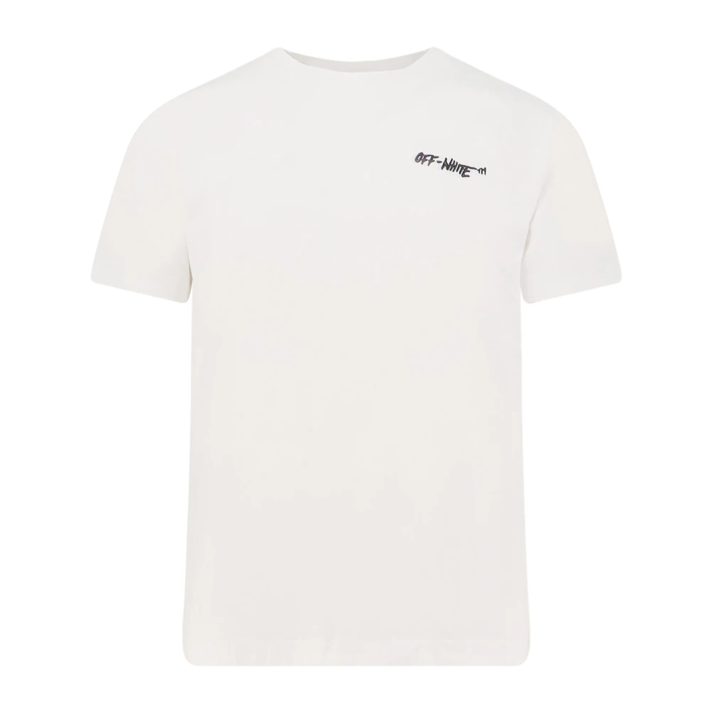 Off White Men's White Logo T-Shirt - Off - T-Shirts - Xl - Tops
