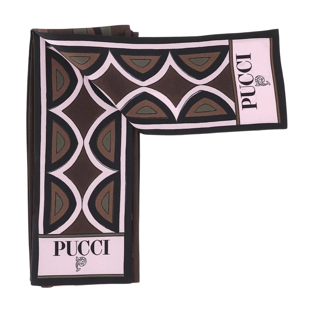 Pucci Donna Multicolor - Foulard In Seta Con Stampe Miste - Accessories - E - One Size